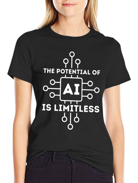 AI Potential Black Graphic Tee
