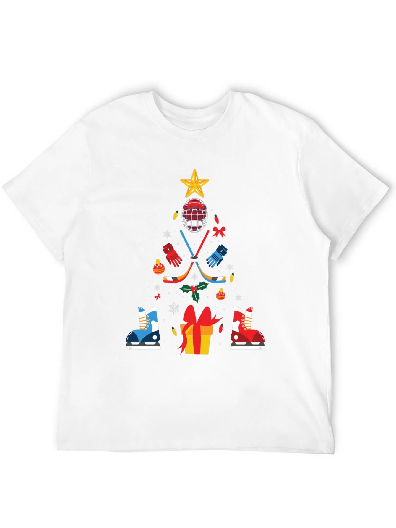 Hockey Christmas Tree T-Shirt