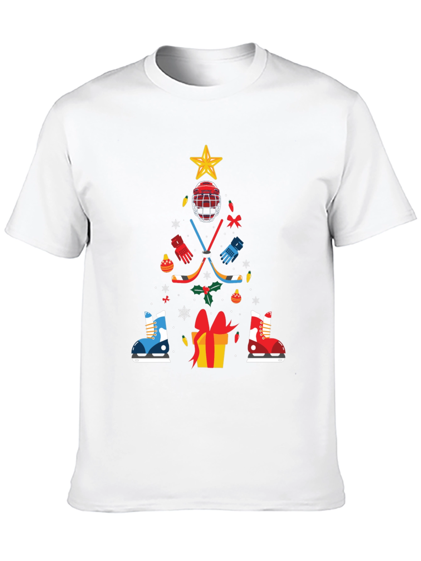 Hockey Christmas Tree T-Shirt