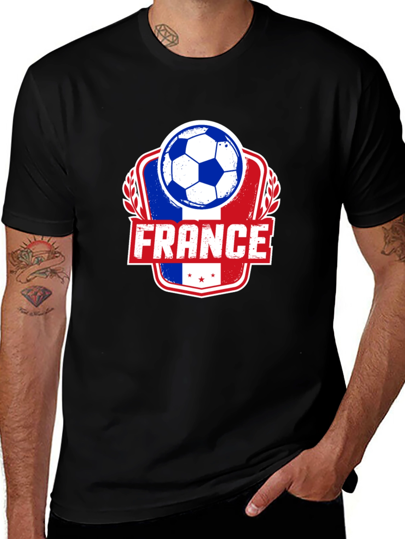 France Soccer Ball T-Shirt - Mens Graphic Tee