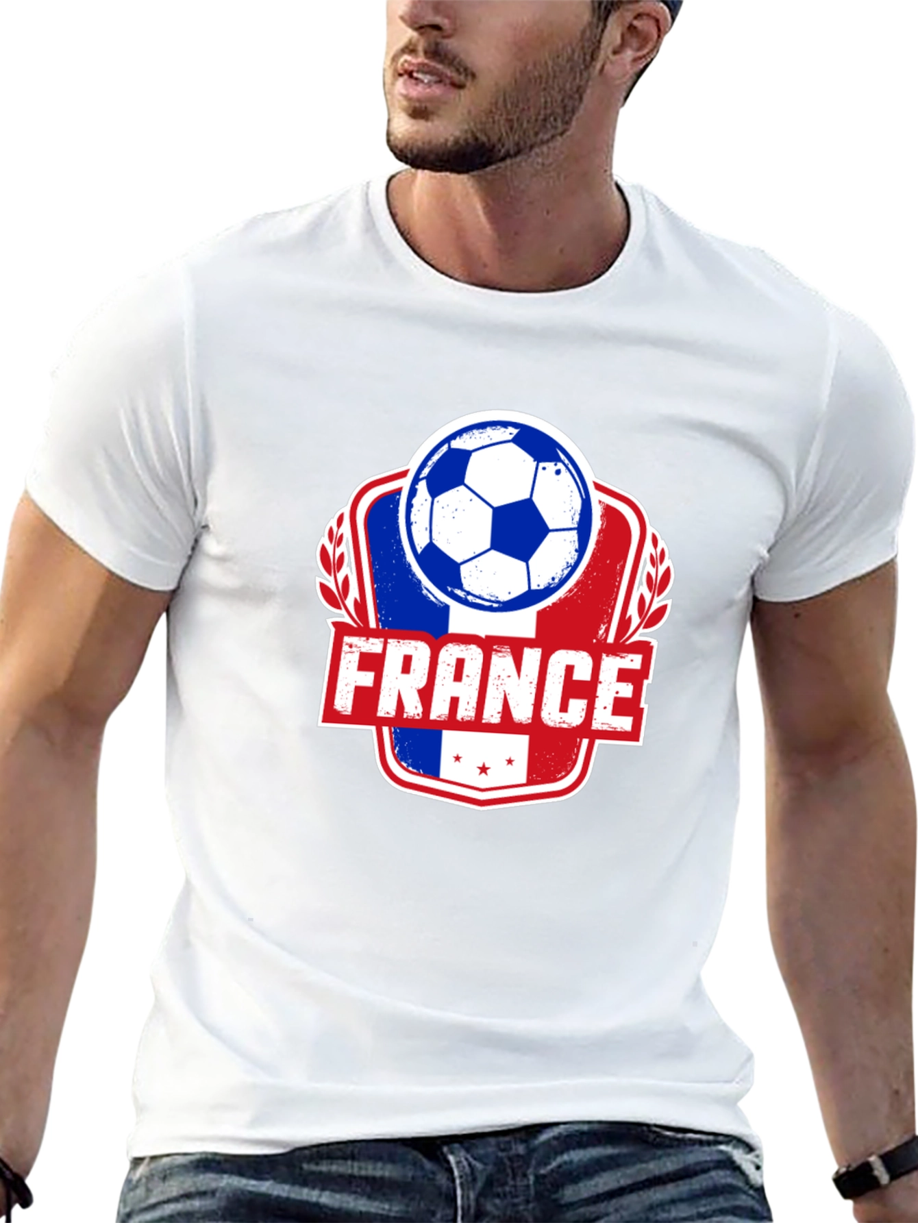 France Soccer Ball T-Shirt - Mens Graphic Tee