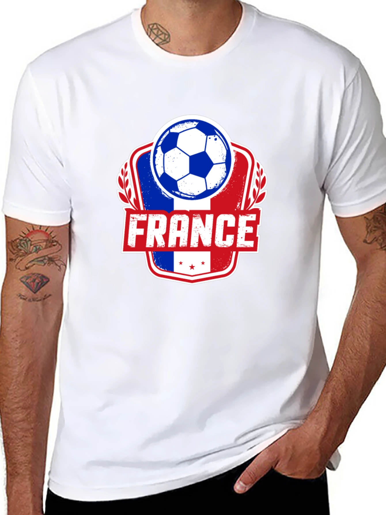 France Soccer Ball T-Shirt - Mens Graphic Tee