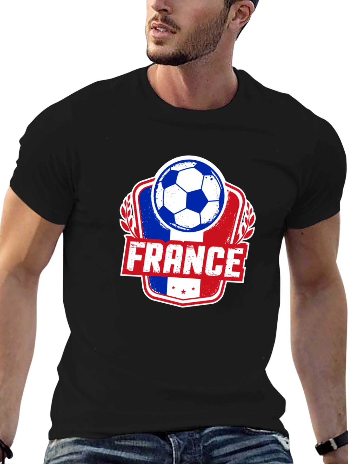 France Soccer Ball T-Shirt - Mens Graphic Tee