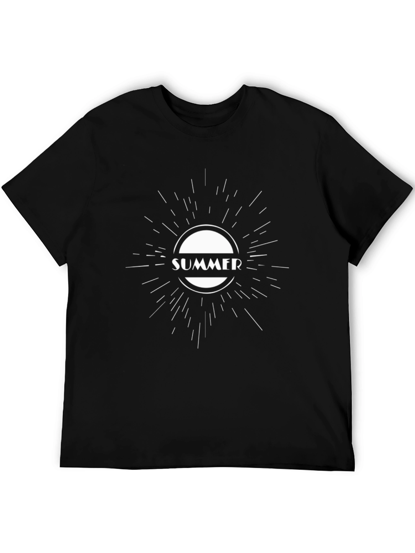 Summer Graphic Black T-Shirt