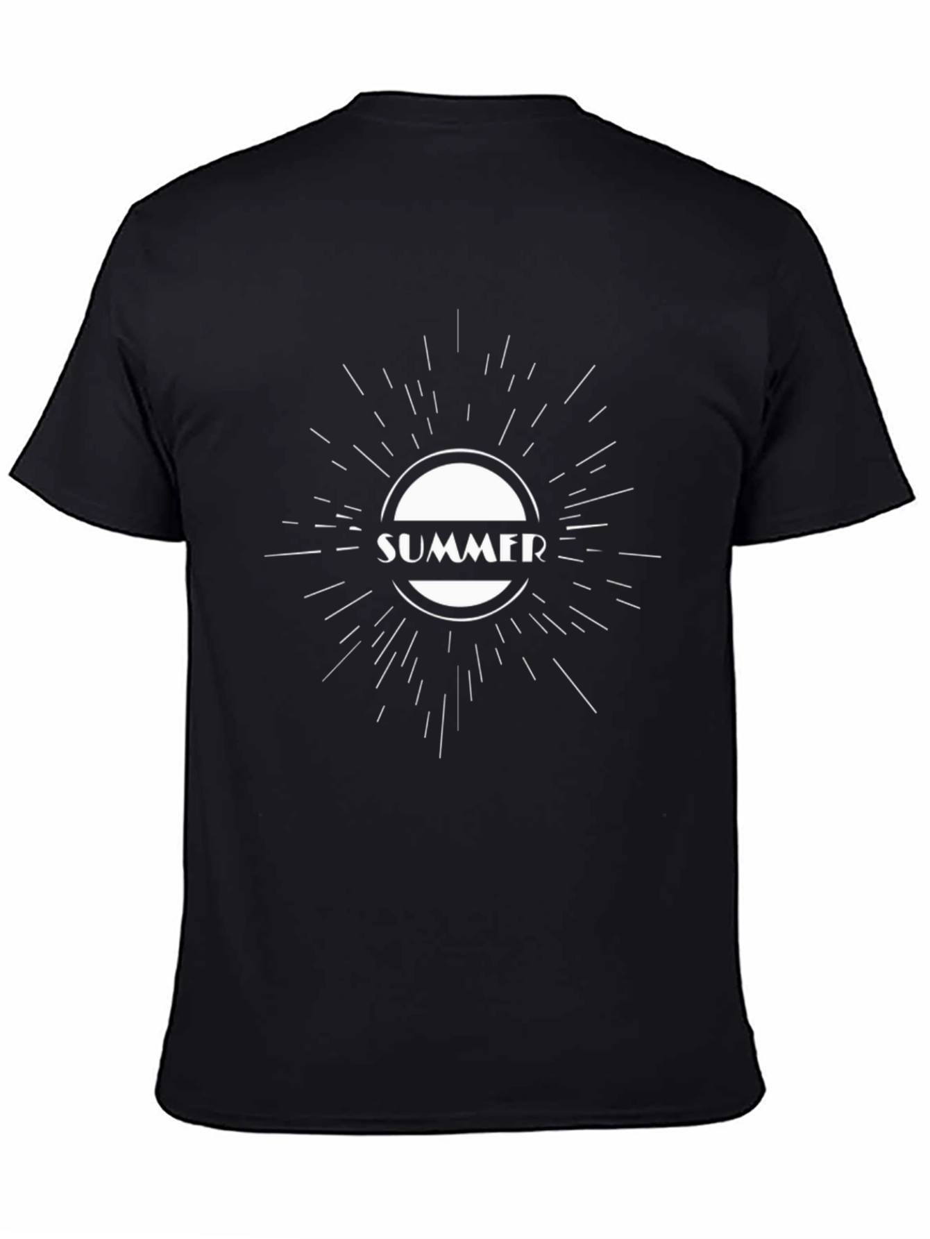 Summer Graphic Black T-Shirt