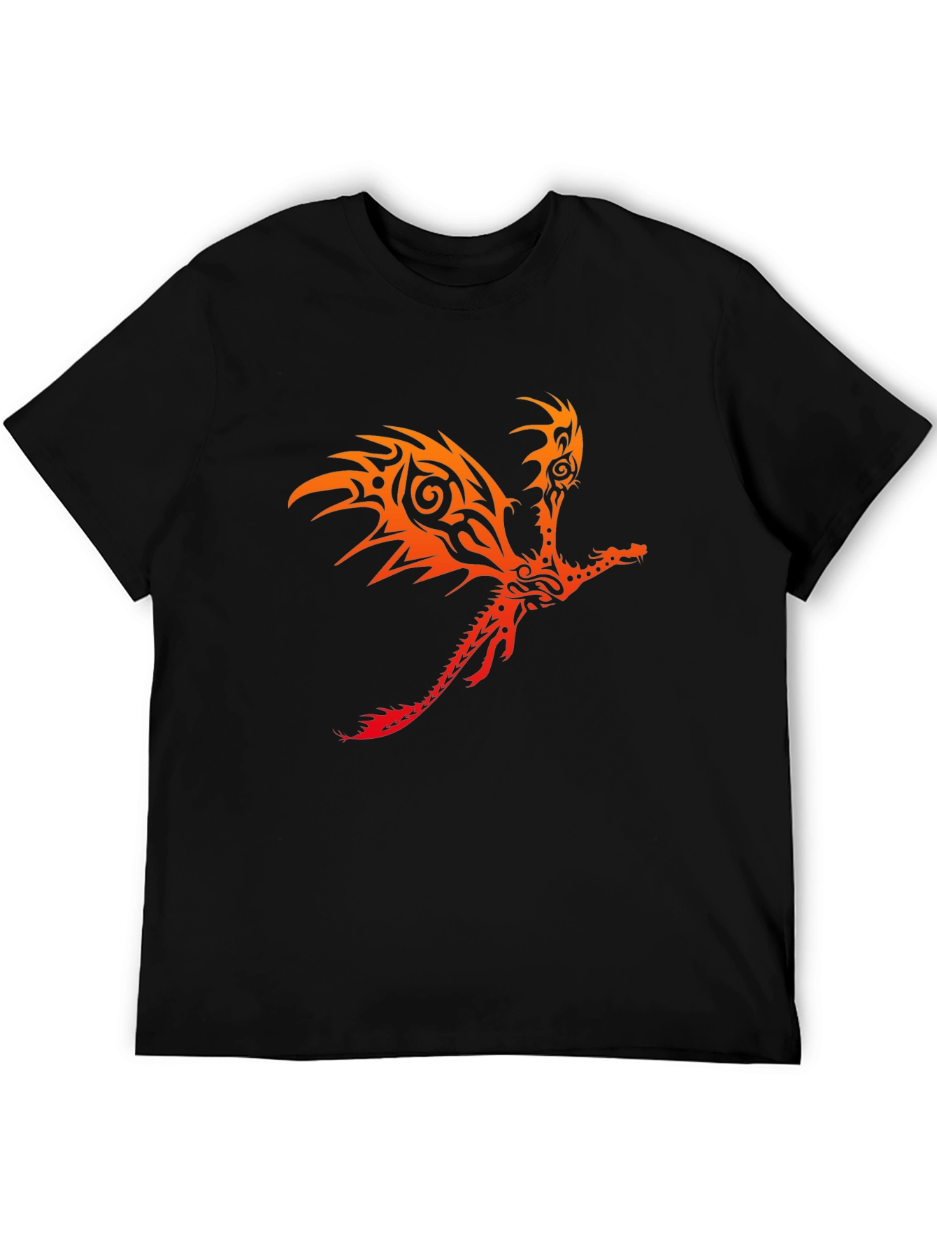 Tribal Dragon Graphic T-Shirt - Bold & Unique Design