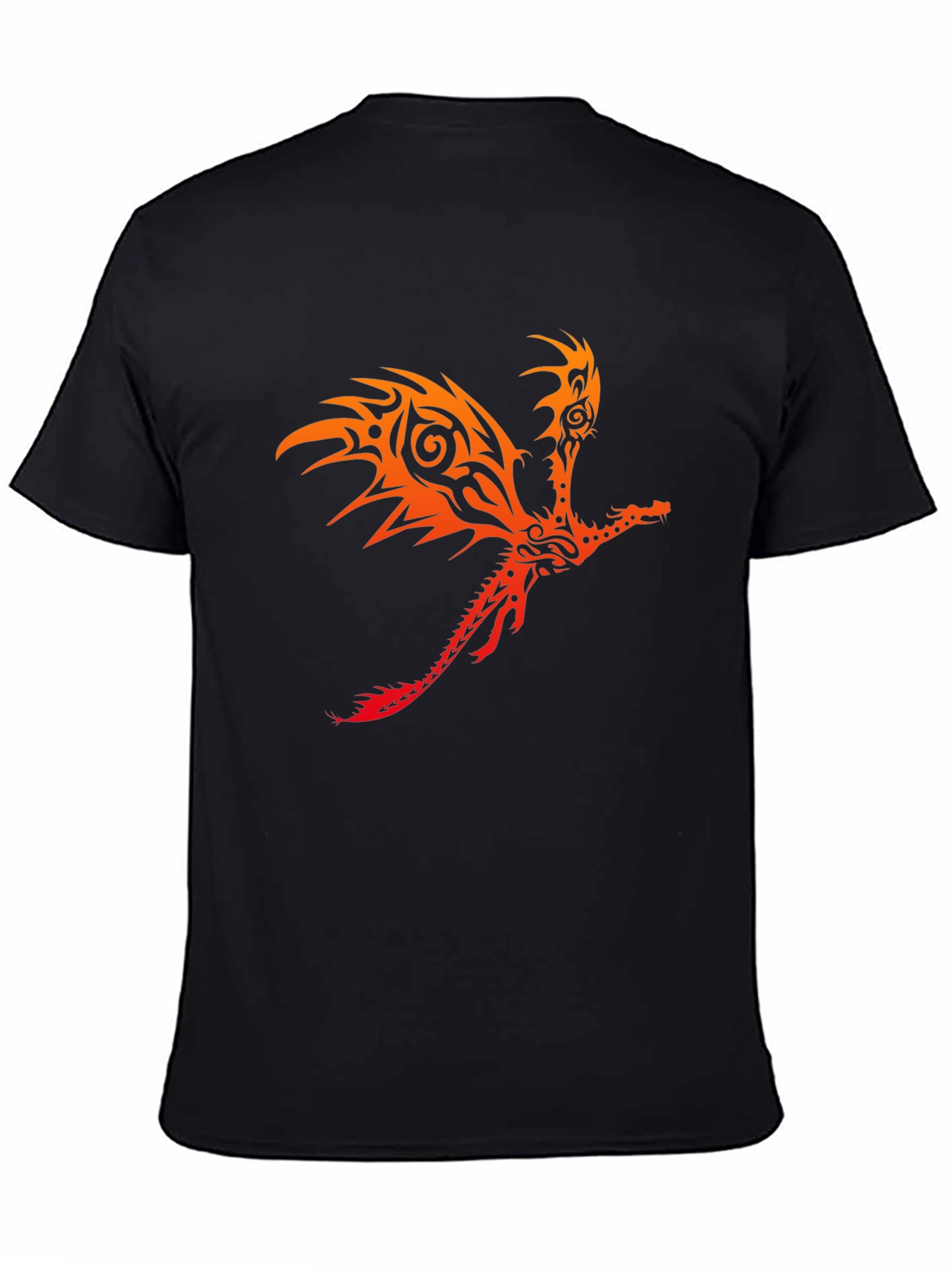 Tribal Dragon Graphic T-Shirt - Bold & Unique Design