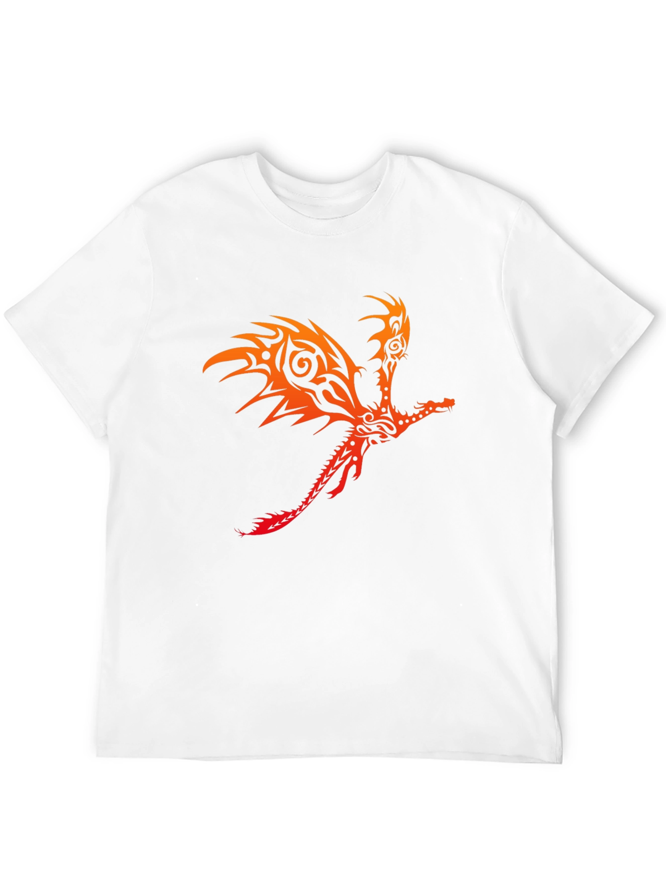 Tribal Dragon Graphic T-Shirt - Bold & Unique Design