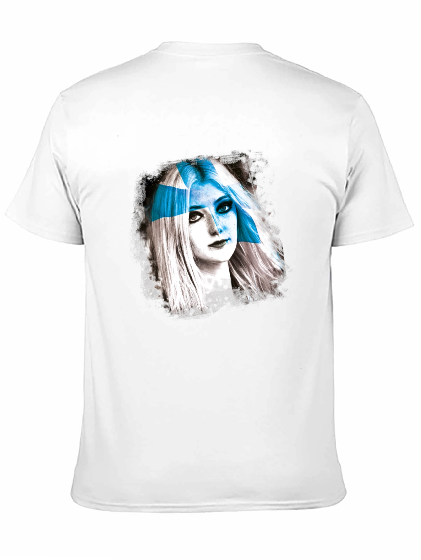 Abstract Woman Graphic T-Shirt - Black
