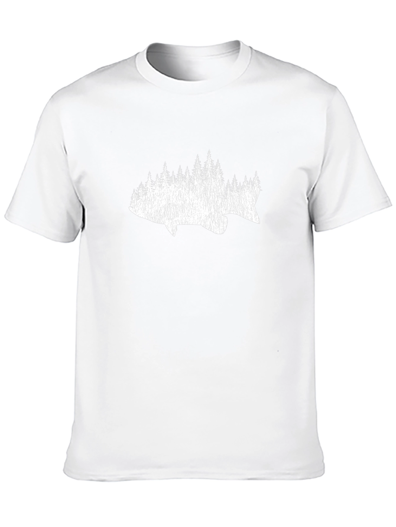 Fish & Trees Graphic Tee - Black