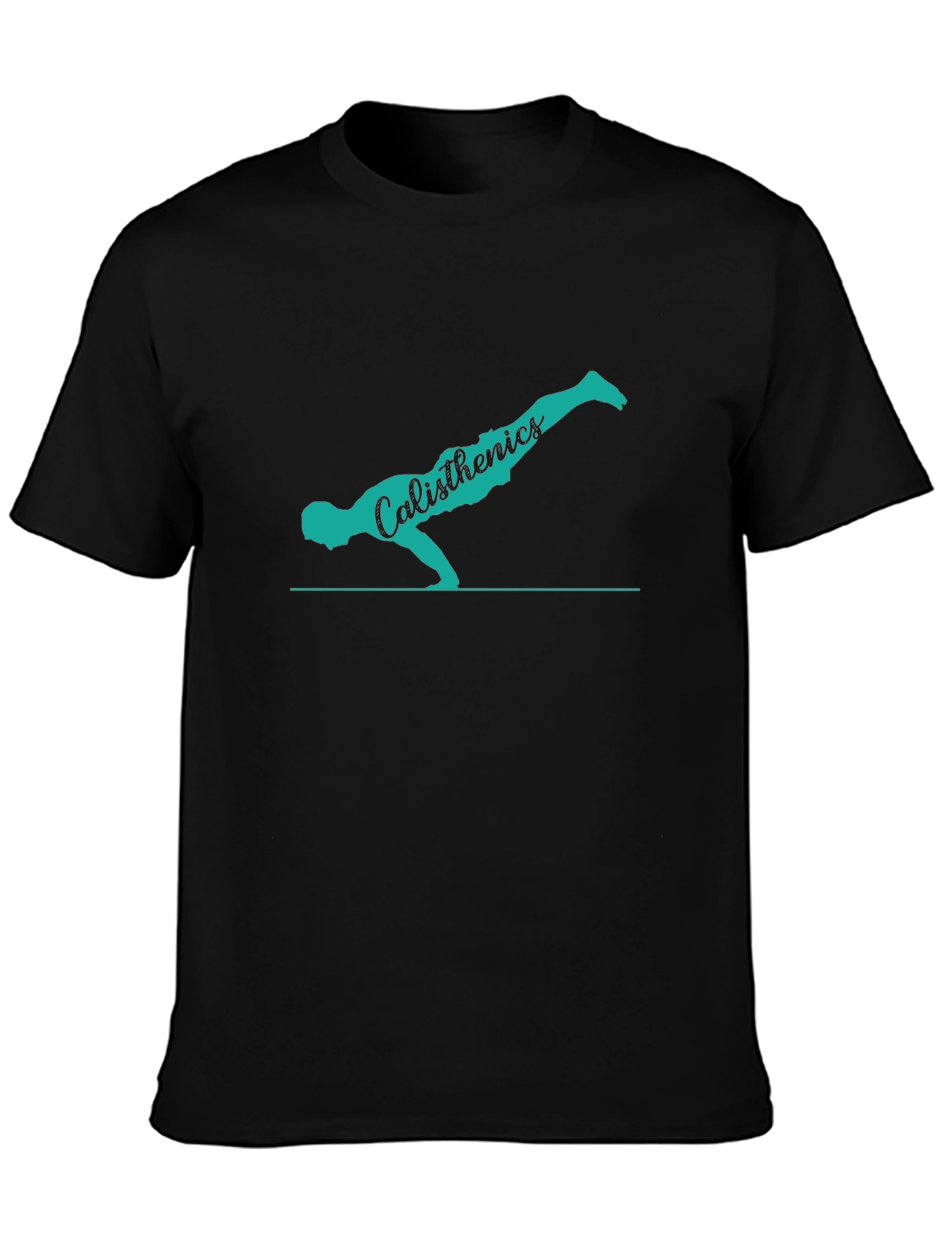 Calisthenics Silhouette Graphic Tee - Black