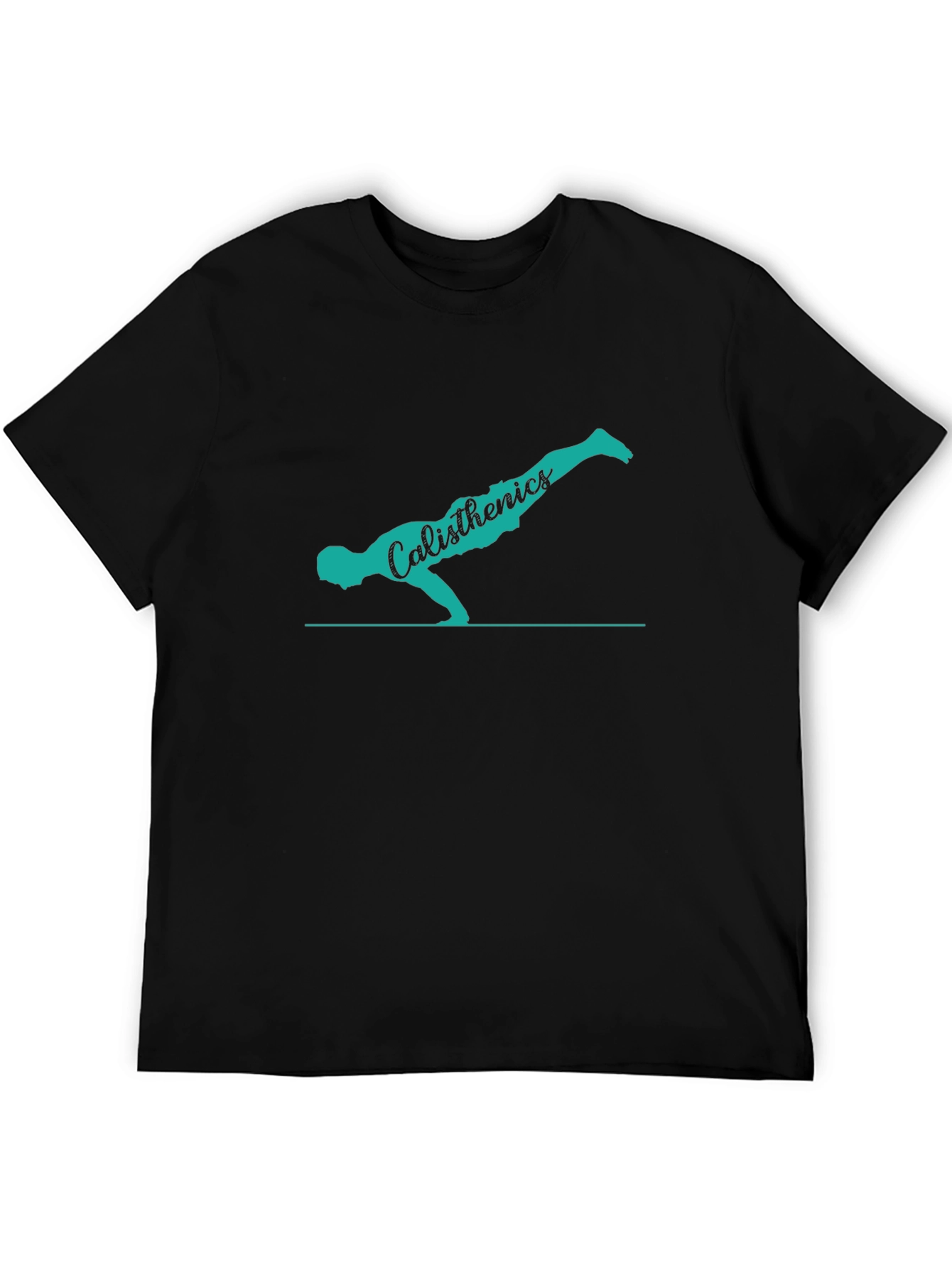 Calisthenics Silhouette Graphic Tee - Black