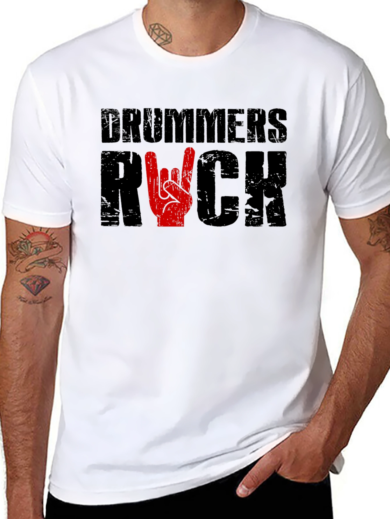 Drummers Rock T-Shirt - Music Lover Tee