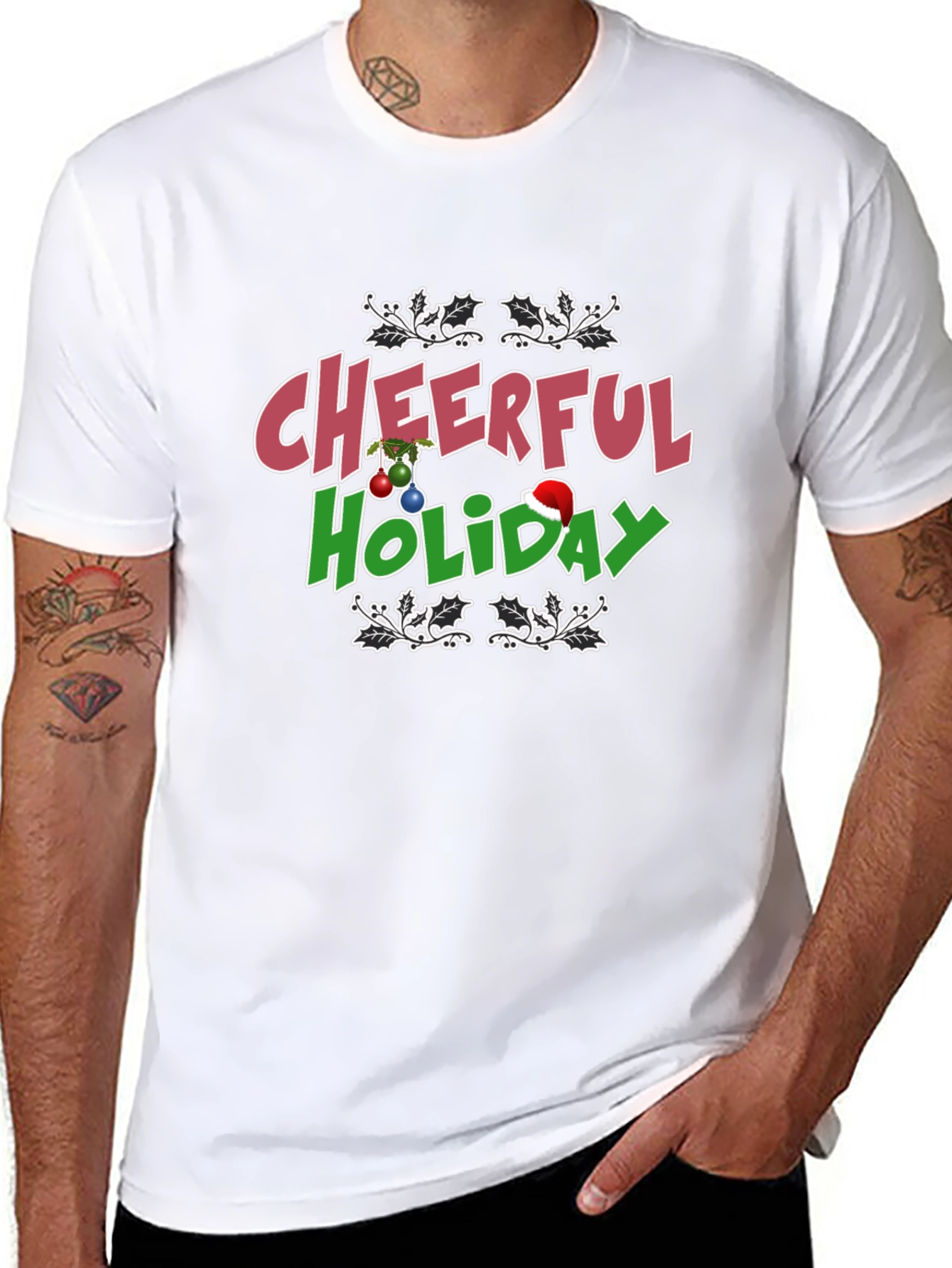 Cheerful Holiday Christmas T-Shirt