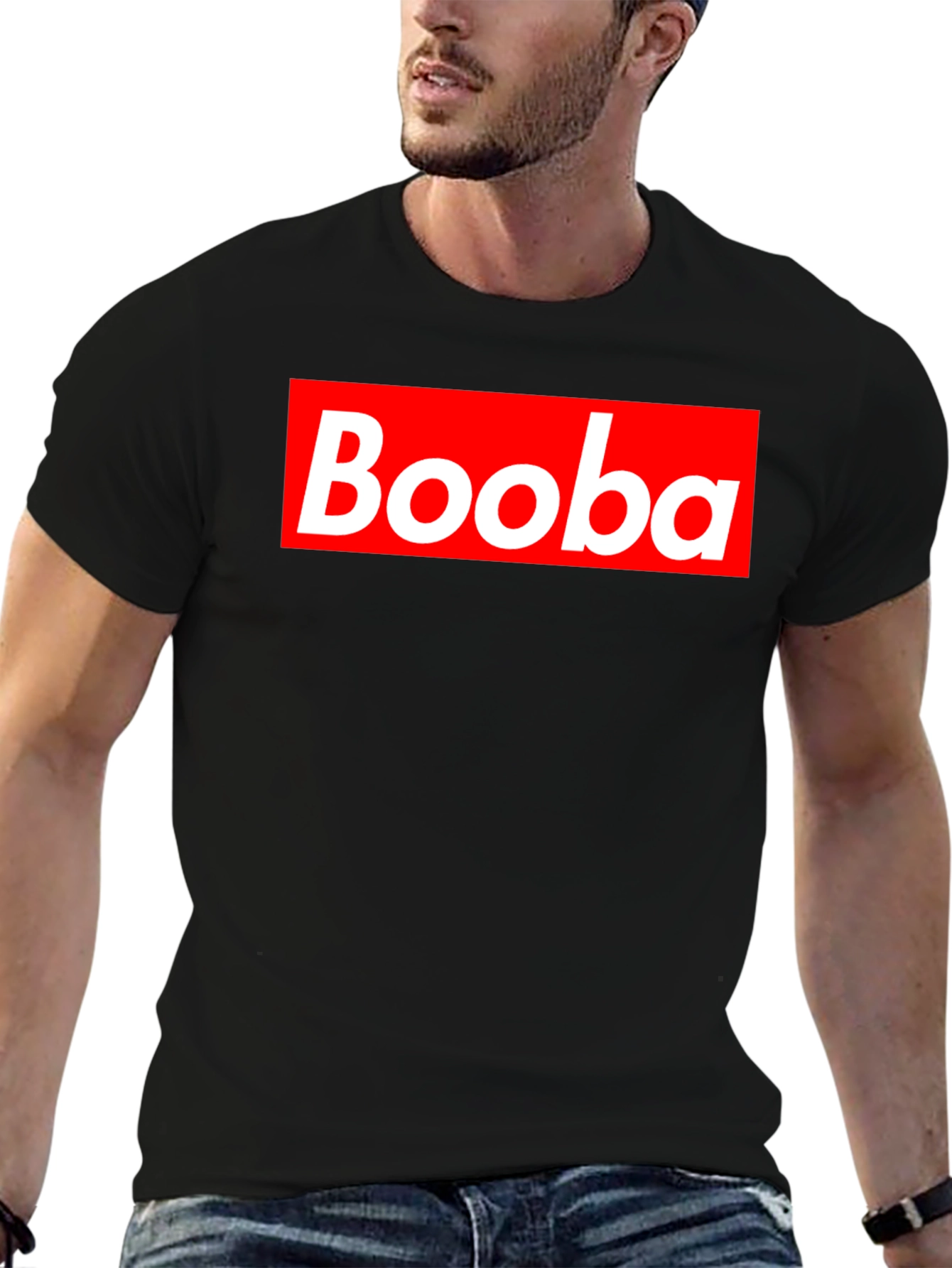 Booba Red Box Logo Black T-Shirt