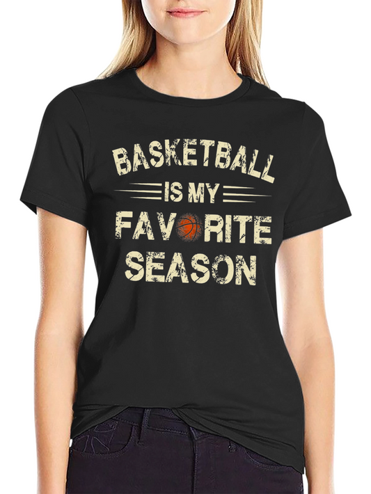 Basketball Is My Favorite Season Graphic T-Shirt