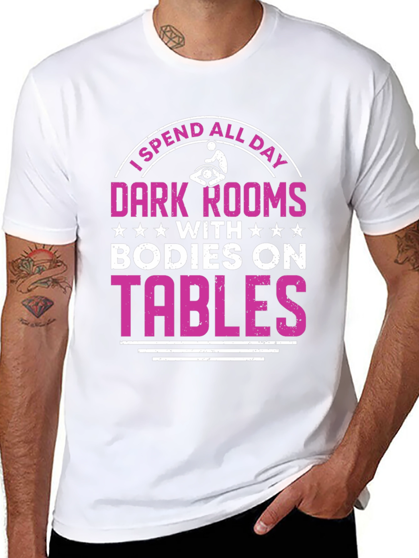 Massage Therapist T-Shirt - Dark Rooms Bodies On Tables
