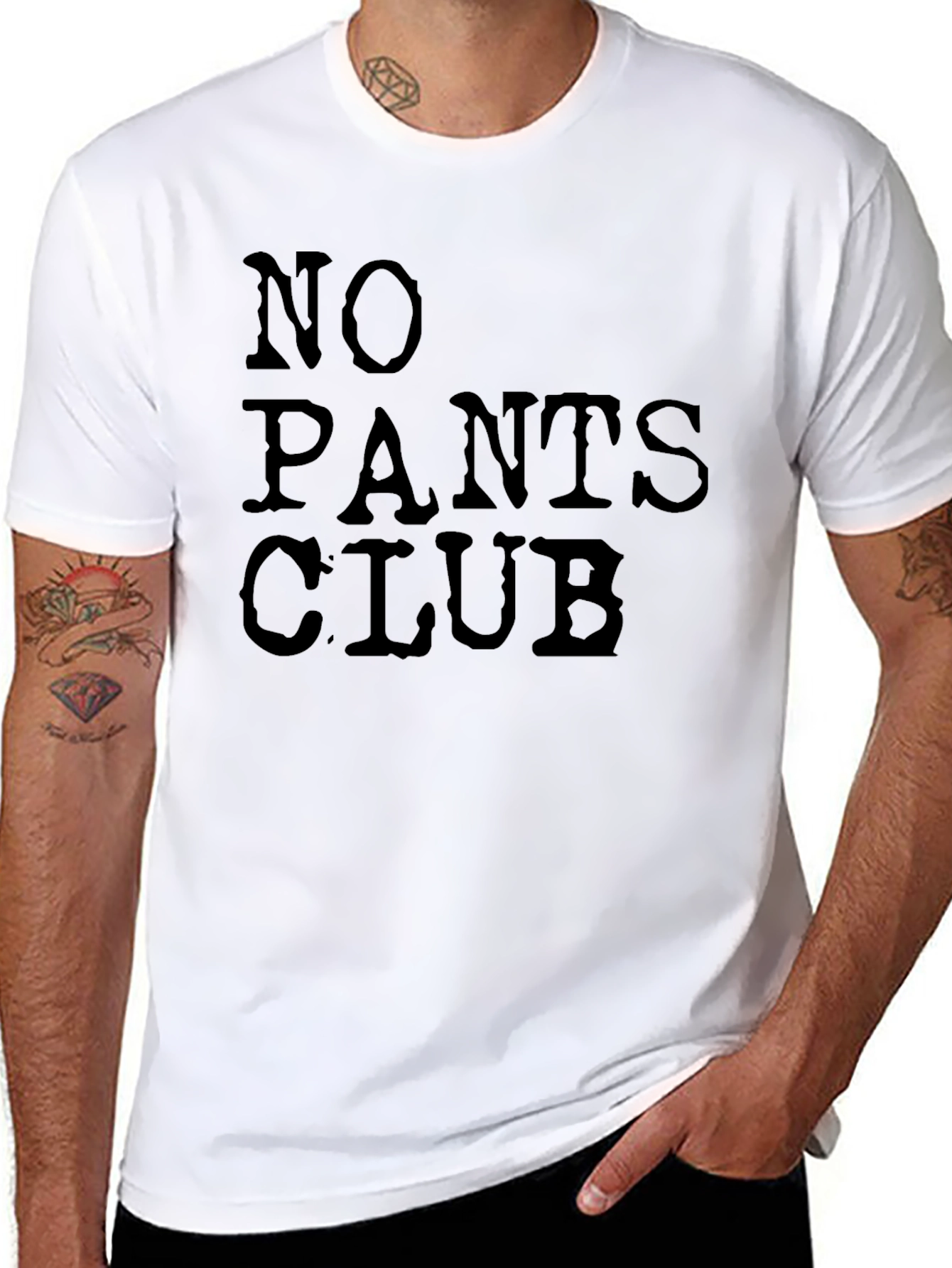 No Pants Club T-Shirt - Mens Graphic Tee
