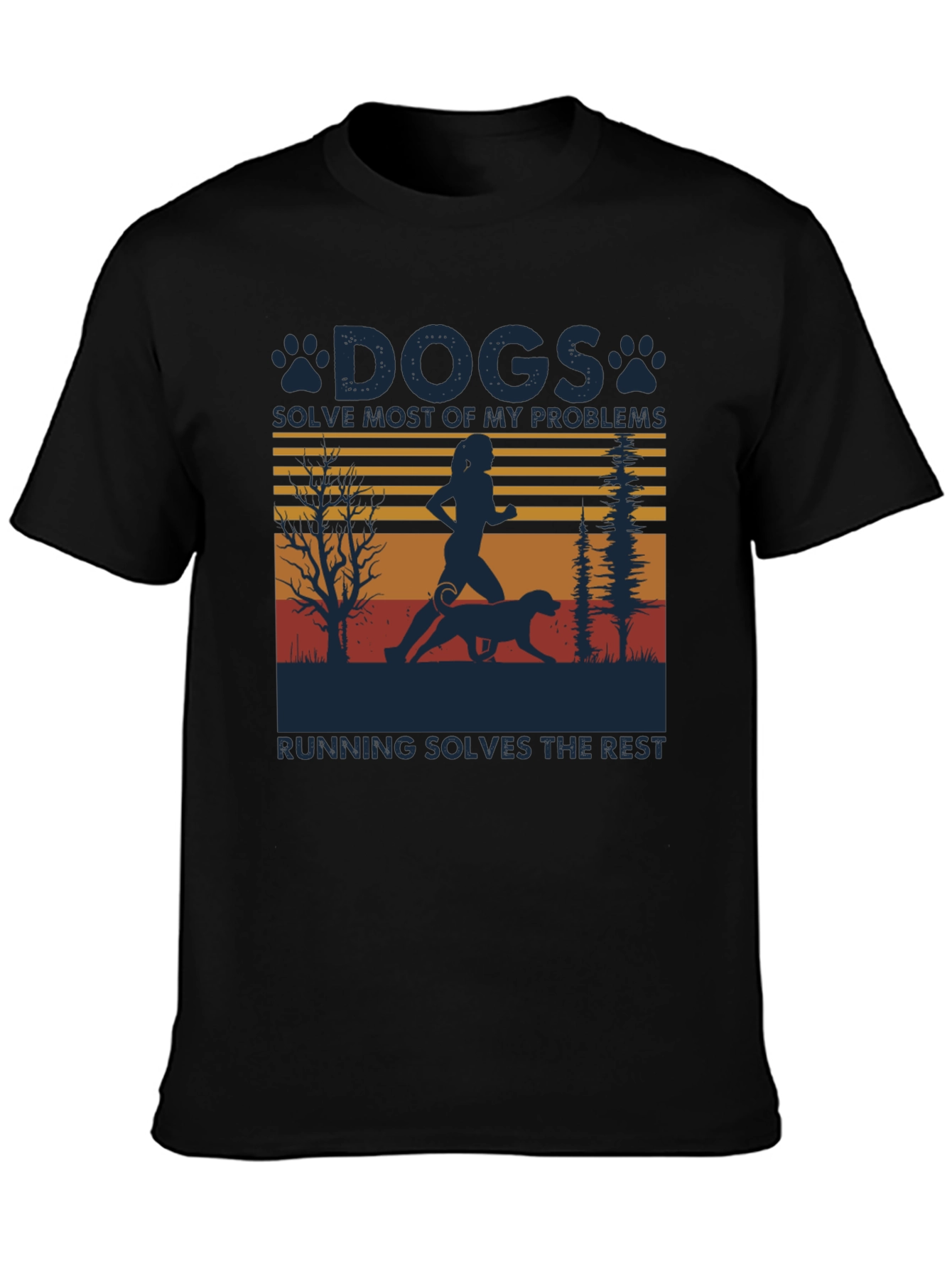 Dogs Solve Most Problems Running T-Shirt