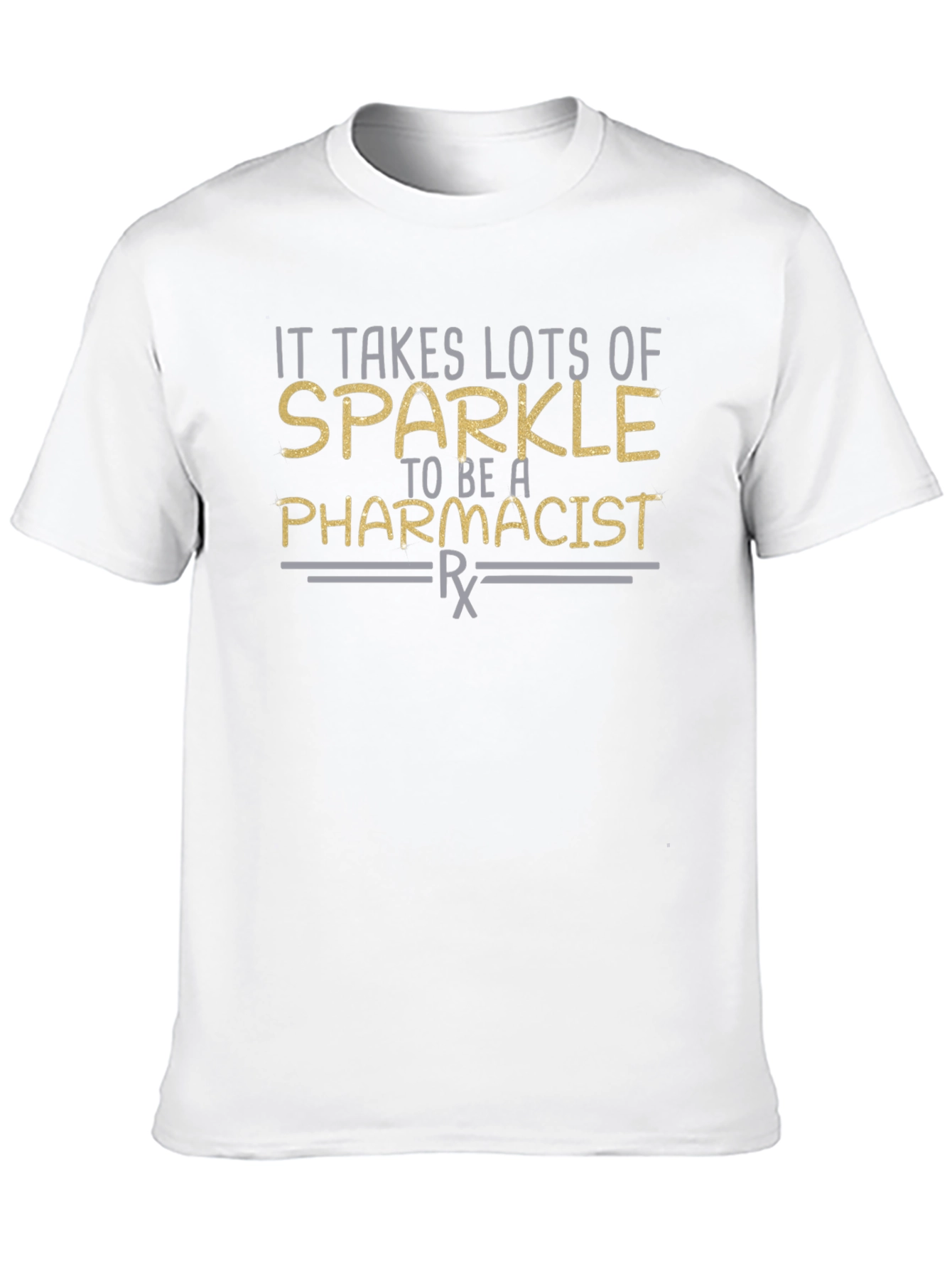 Sparkle Pharmacist T-Shirt - Black Cotton Tee