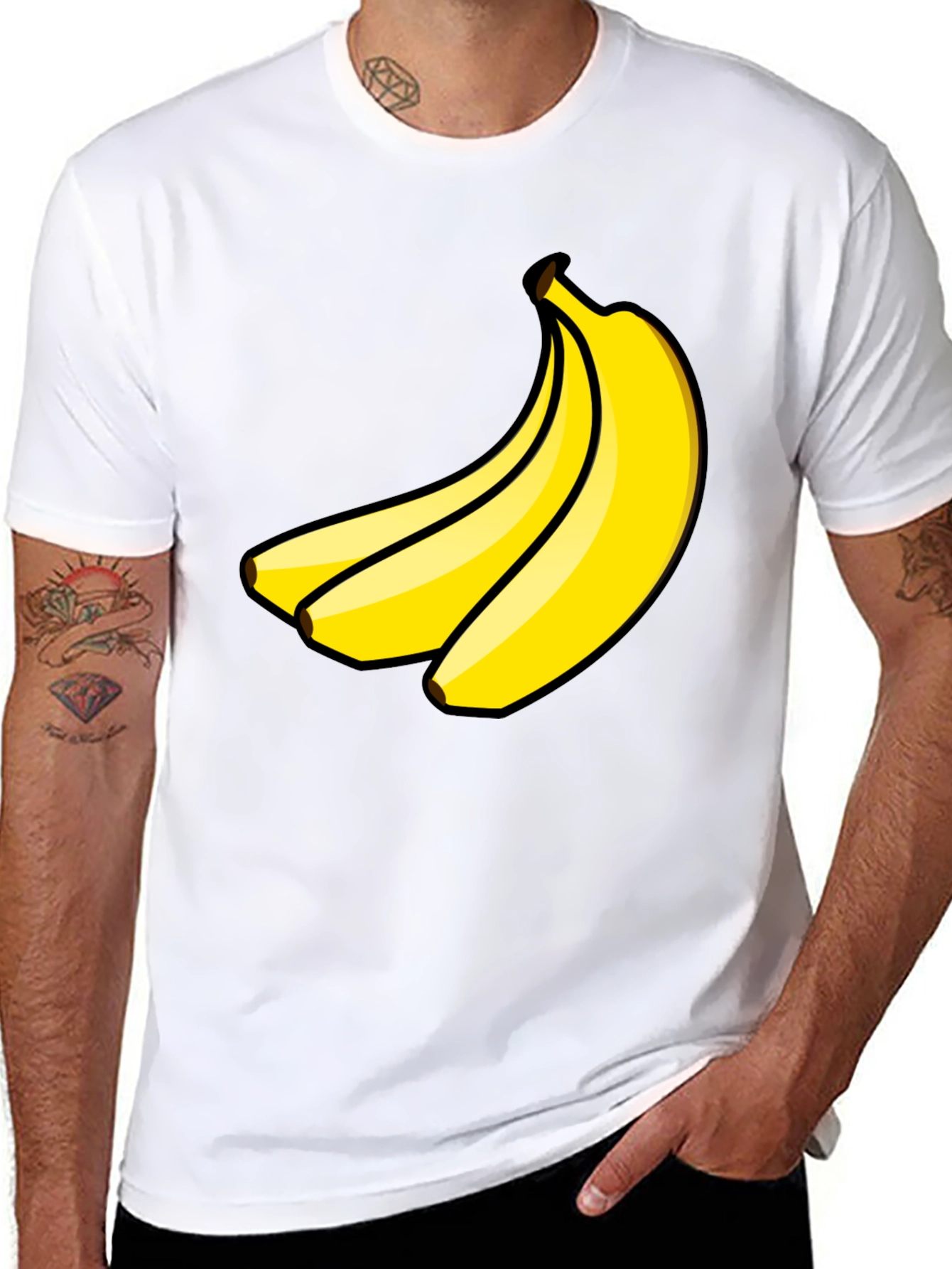 Banana Graphic Black T-Shirt - Fun & Quirky!