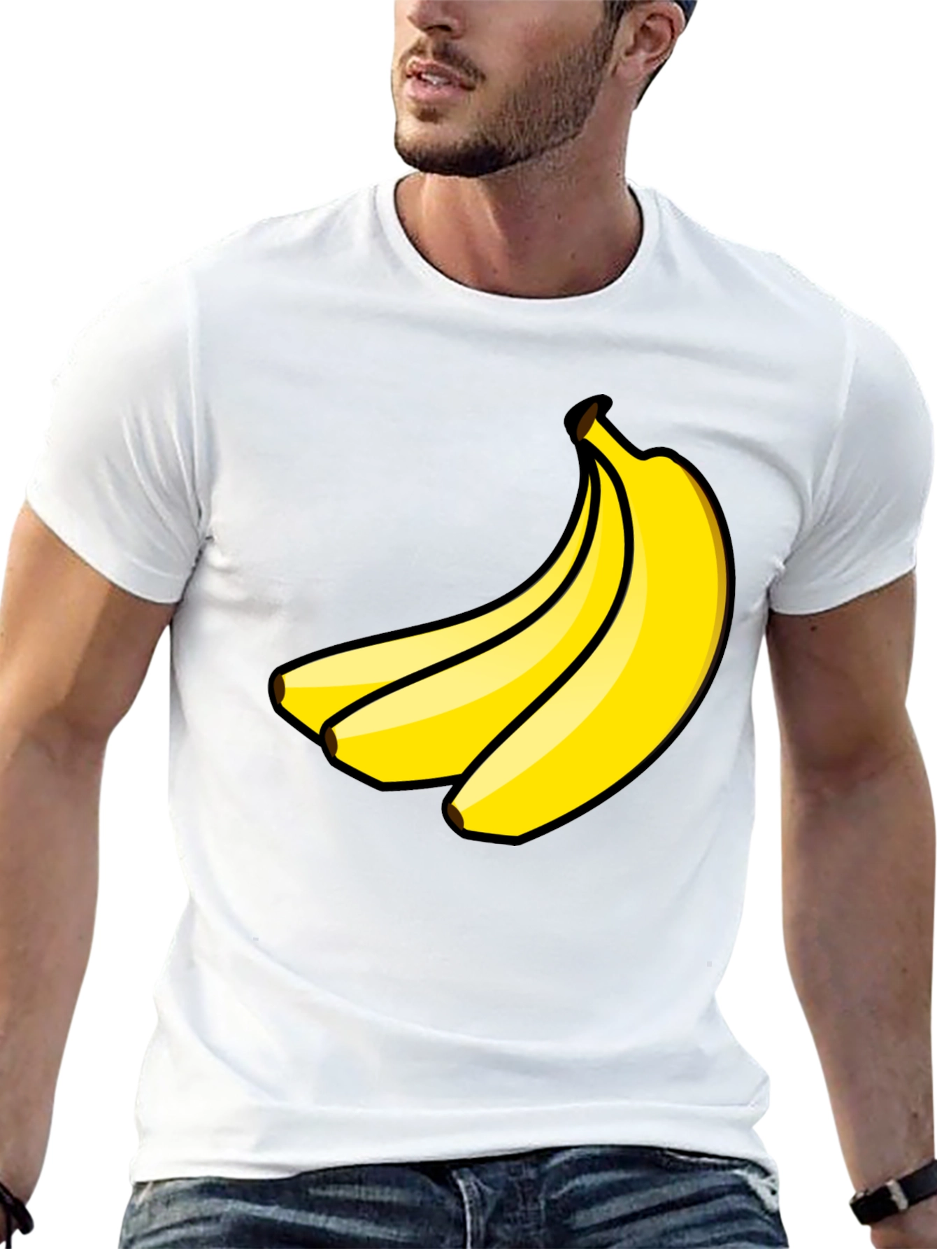 Banana Graphic Black T-Shirt - Fun & Quirky!