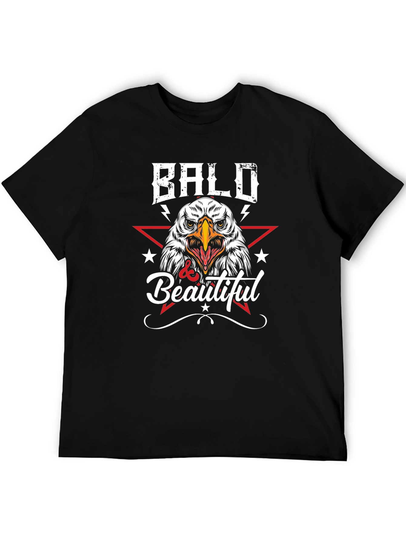 Bald & Beautiful Eagle Graphic T-Shirt
