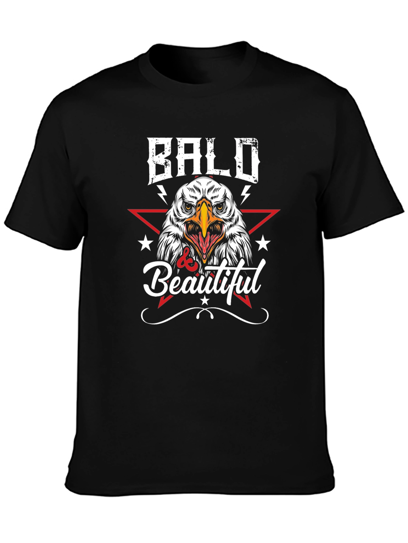 Bald & Beautiful Eagle Graphic T-Shirt