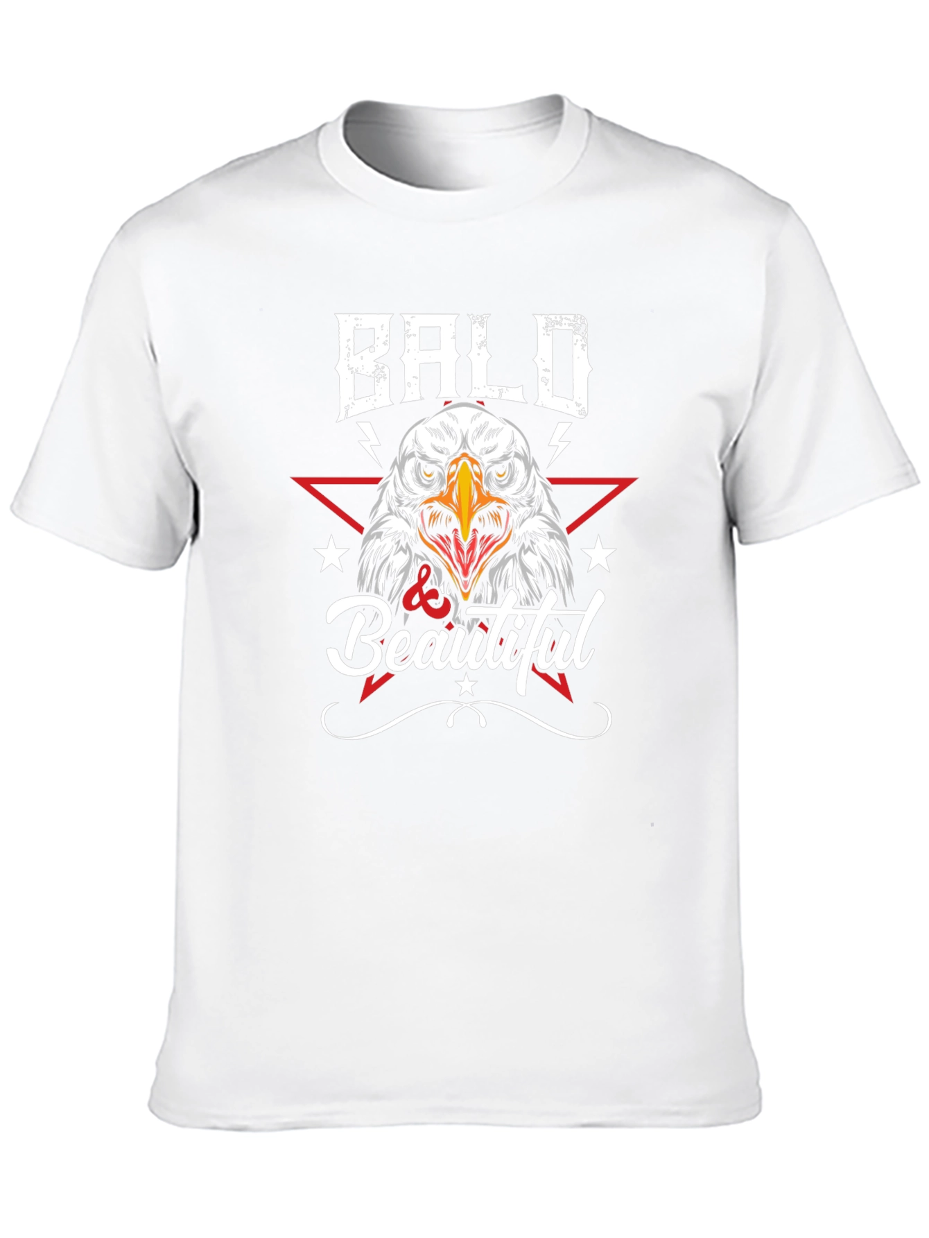 Bald & Beautiful Eagle Graphic T-Shirt