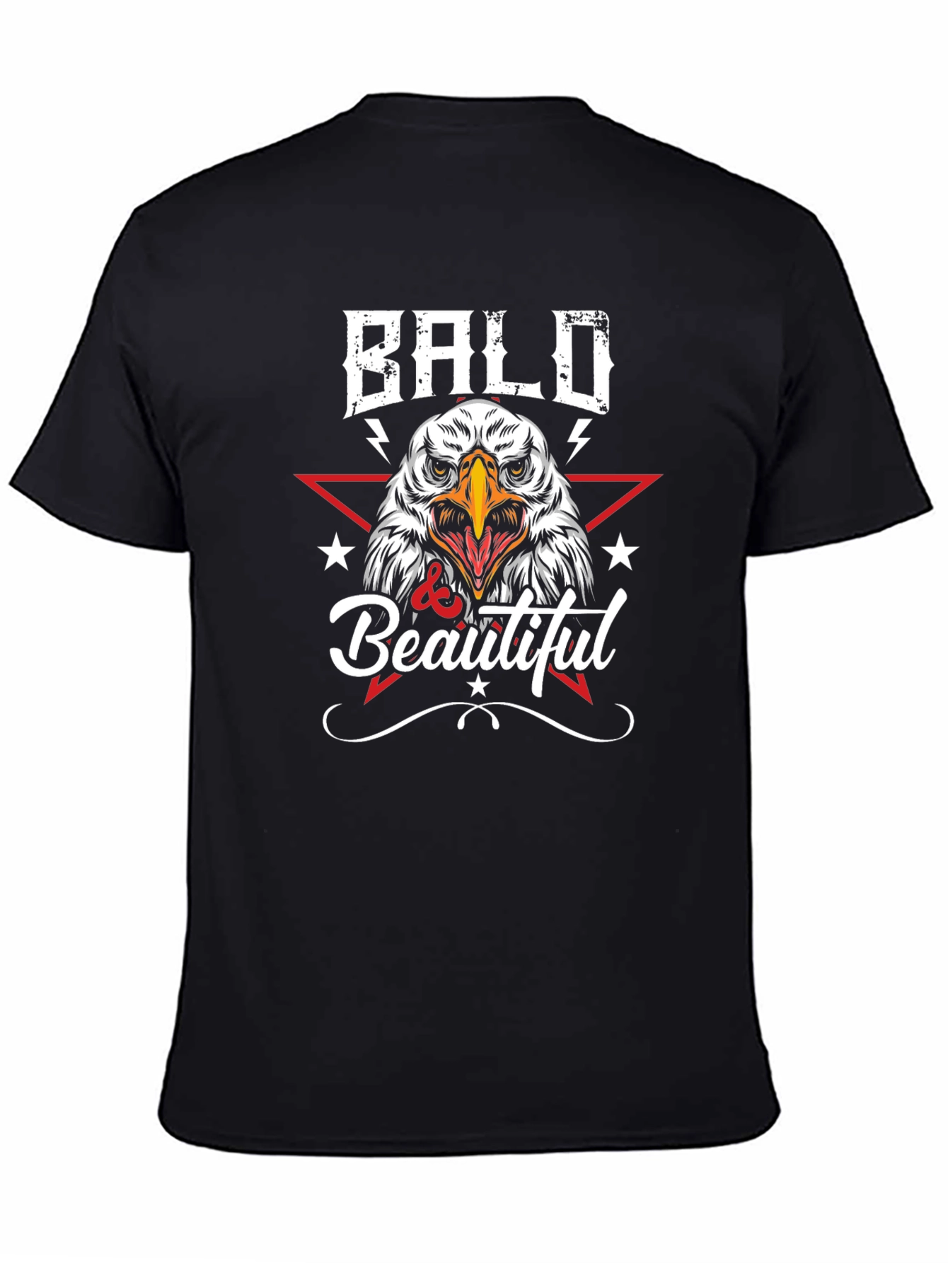 Bald & Beautiful Eagle Graphic T-Shirt
