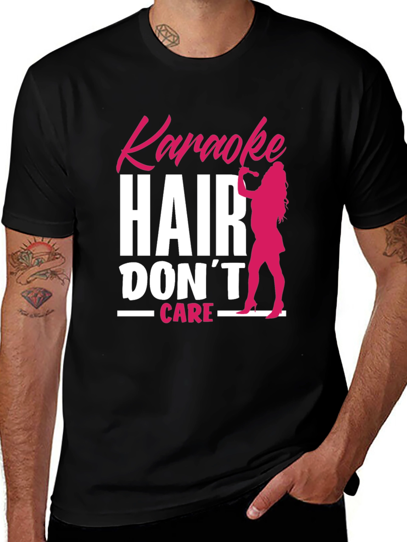 Karaoke Hair Dont Care T-Shirt