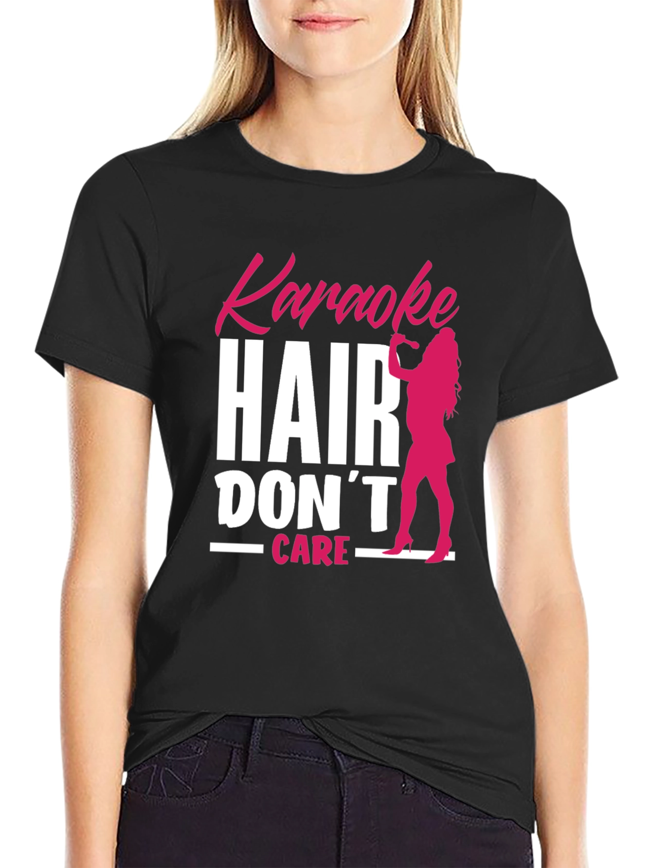 Karaoke Hair Dont Care T-Shirt
