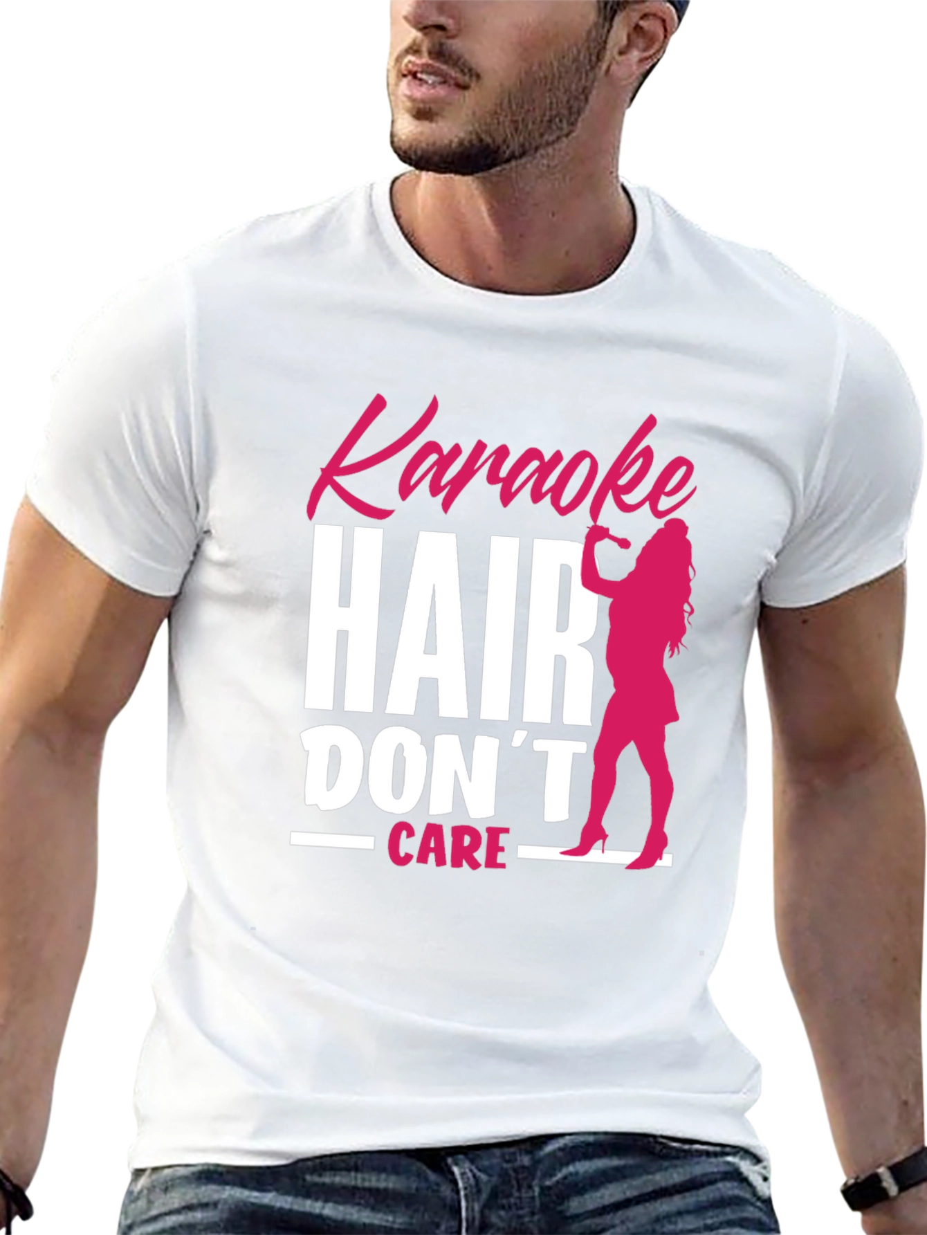 Karaoke Hair Dont Care T-Shirt