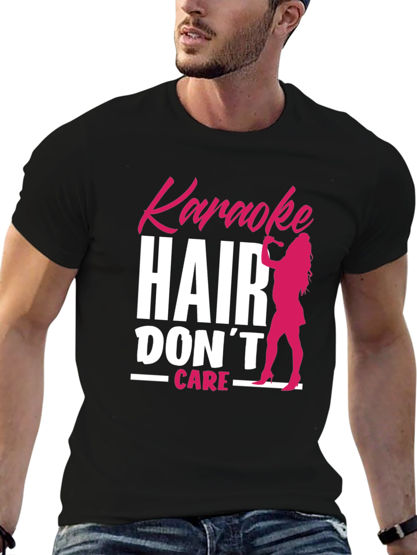 Karaoke Hair Dont Care T-Shirt