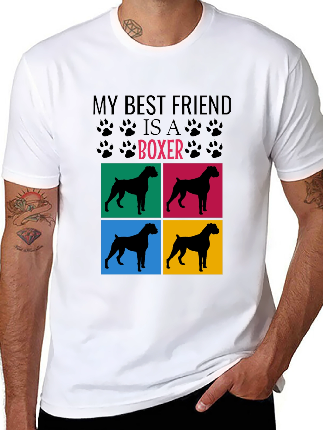 Boxer Dog Lover T-Shirt - My Best Friend