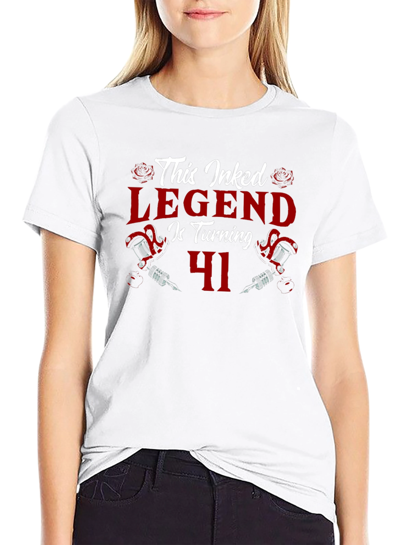 Inked Legend 41st Birthday Black T-Shirt