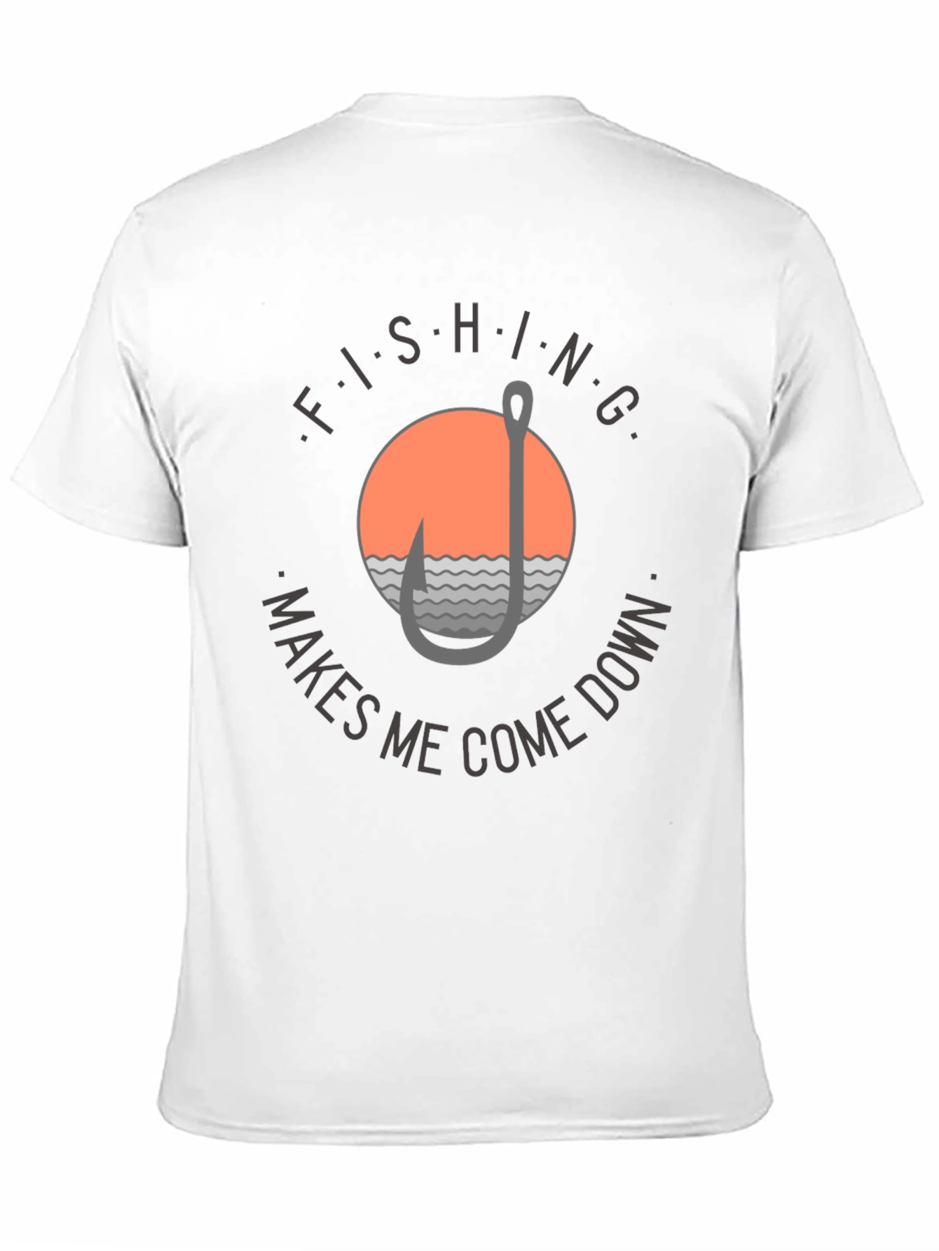 Fishing Makes Me Come Down Graphic T-Shirt