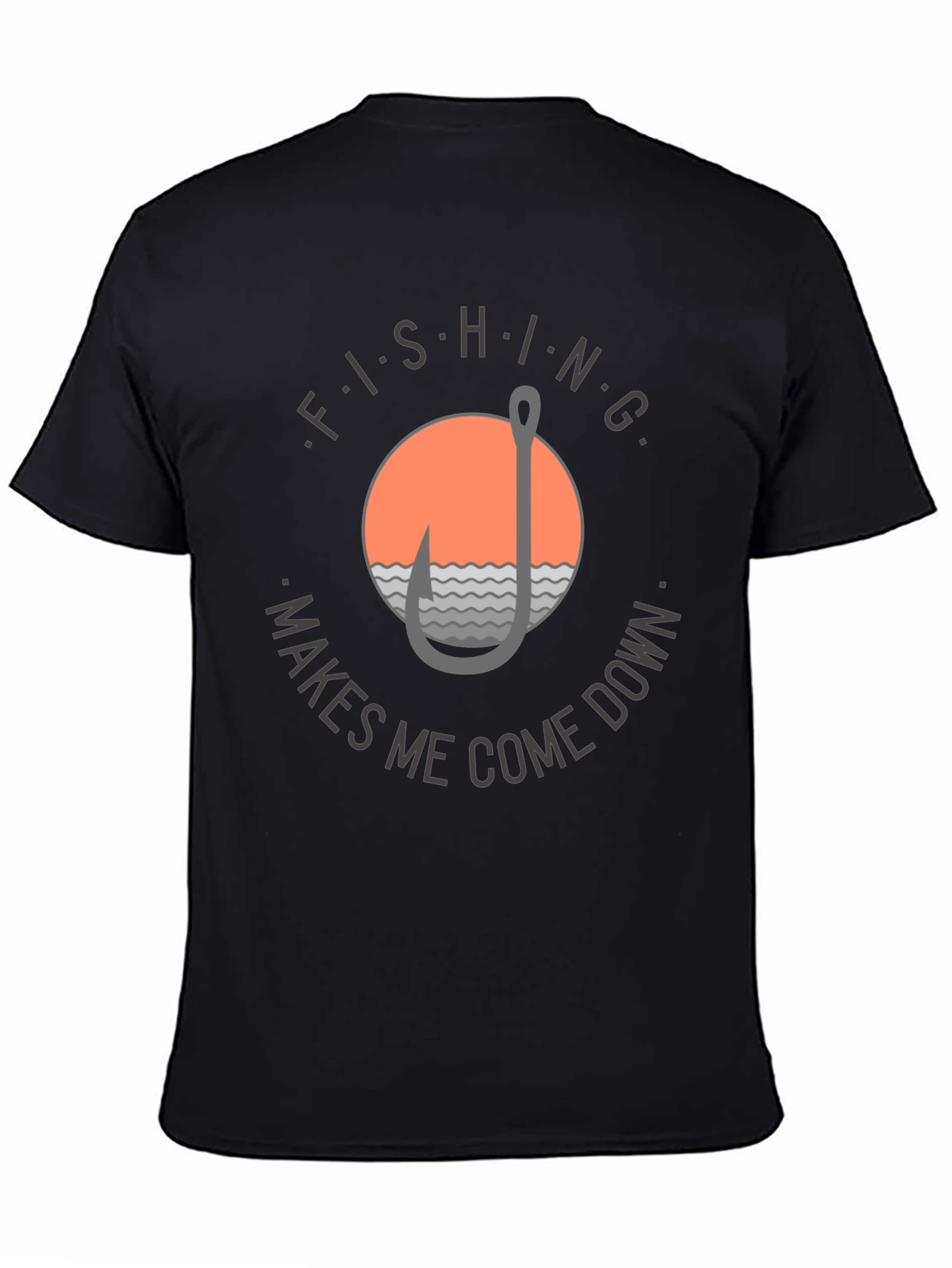 Fishing Makes Me Come Down Graphic T-Shirt