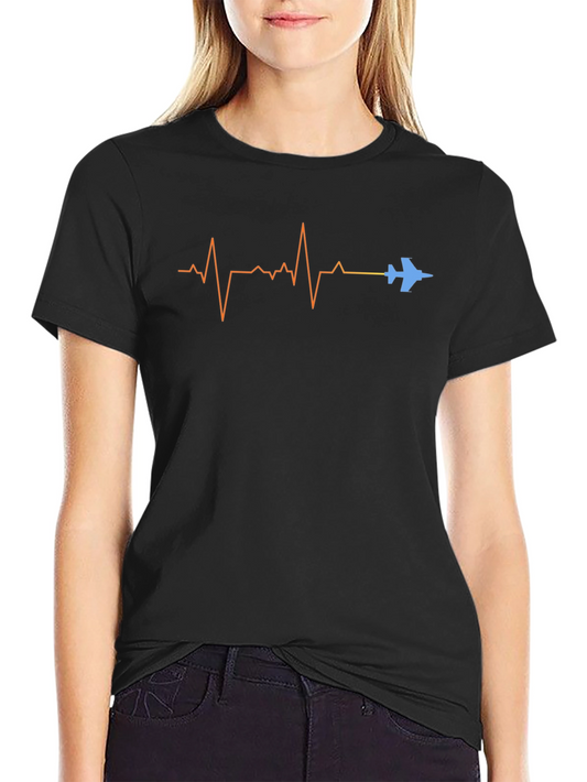 Pilots Heartbeat Tee - Aviation T-Shirt