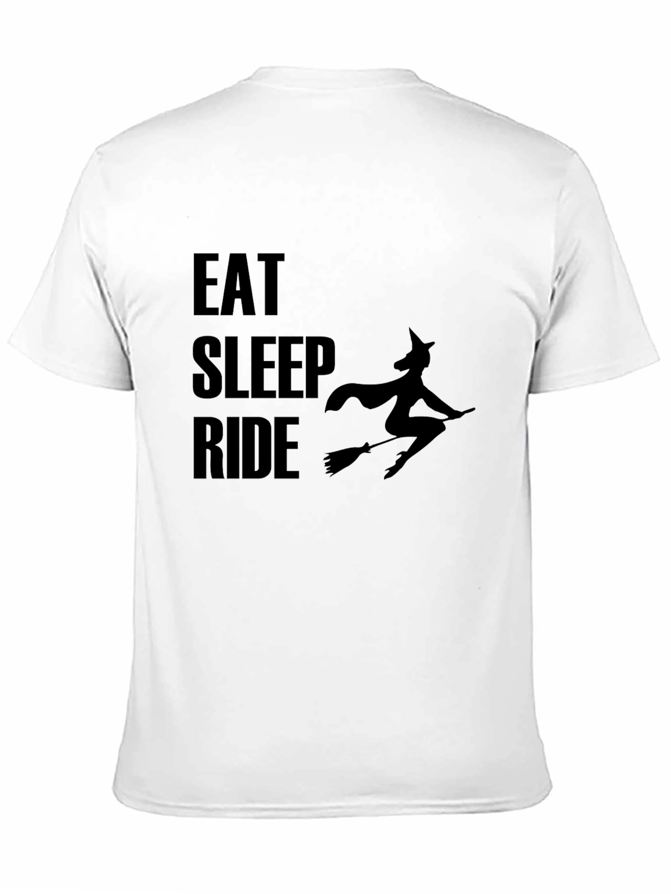 Eat Sleep Ride Witch T-Shirt - Halloween Tee