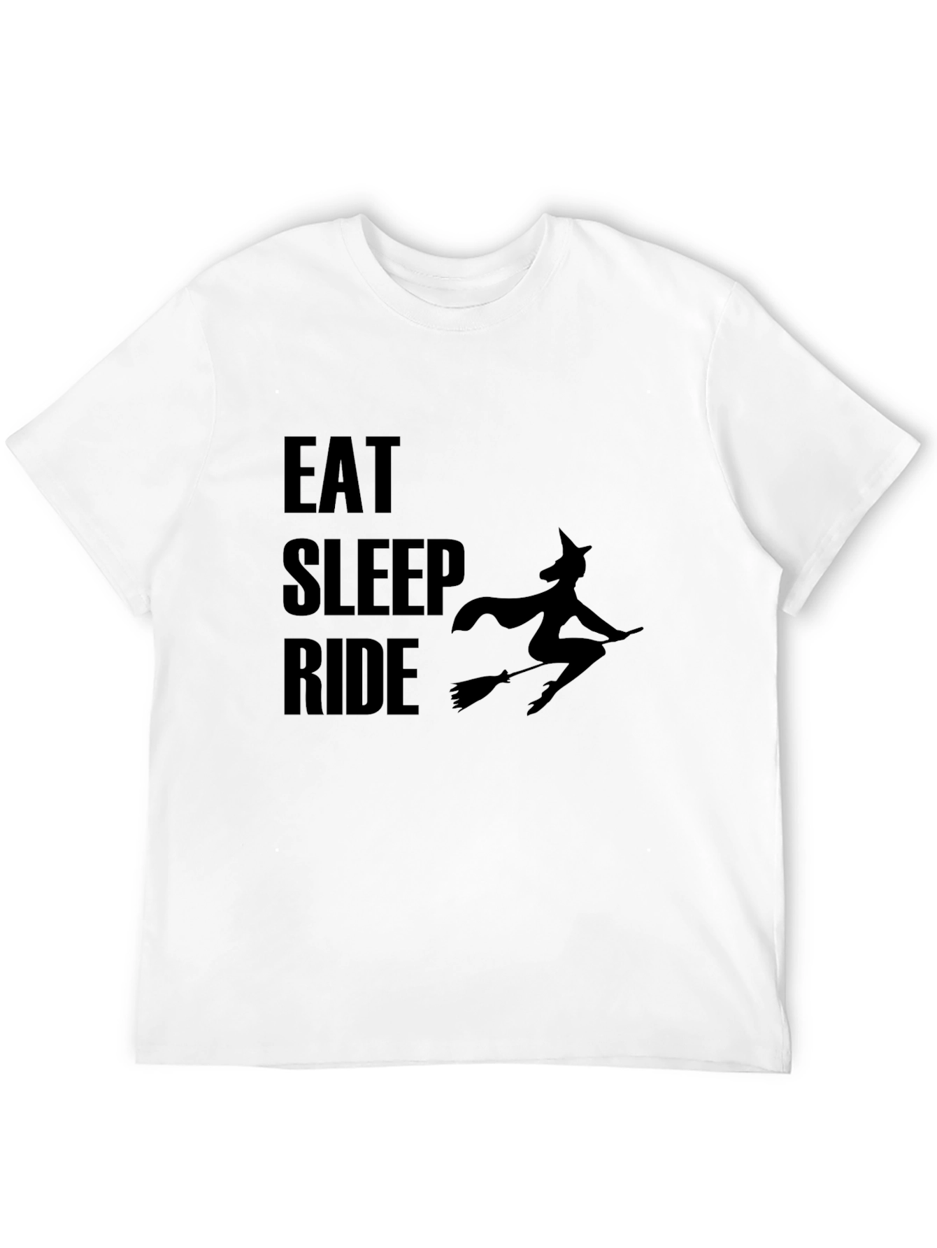 Eat Sleep Ride Witch T-Shirt - Halloween Tee