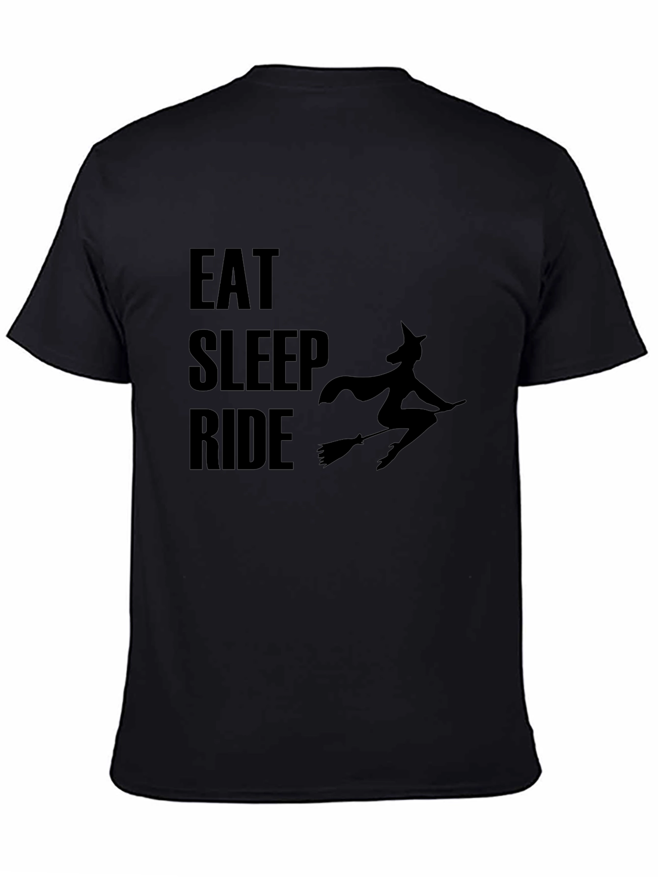 Eat Sleep Ride Witch T-Shirt - Halloween Tee