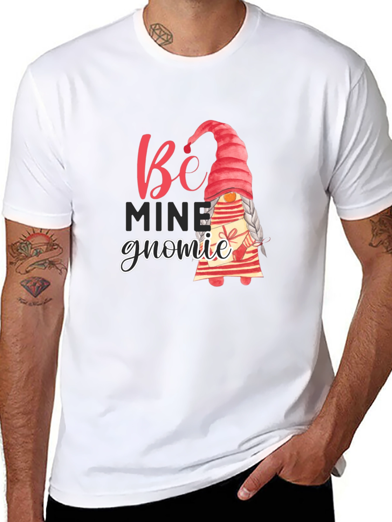 Be Mine Gnomie Valentines Day T-Shirt