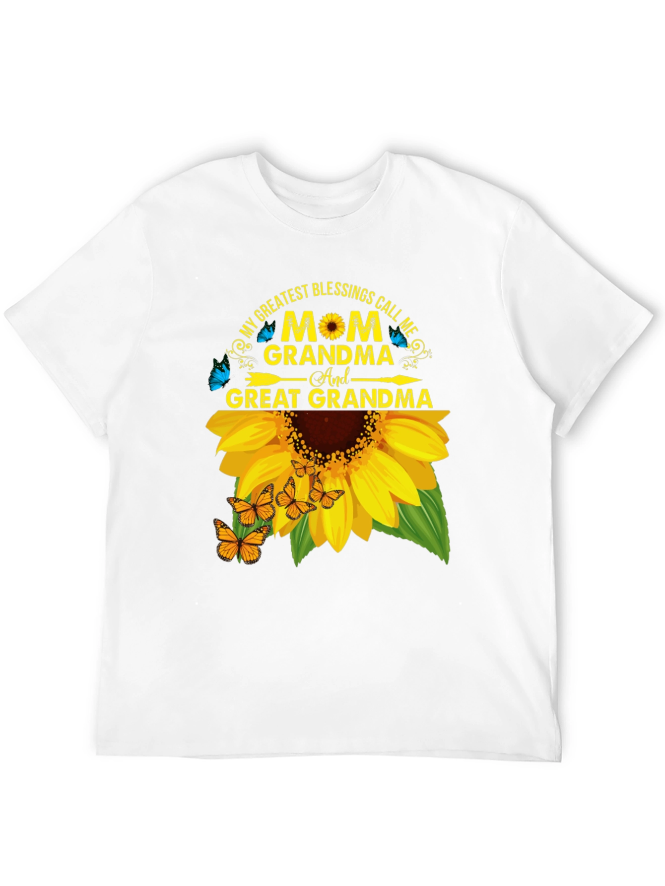 Mom Grandma Great Grandma Sunflower T-Shirt