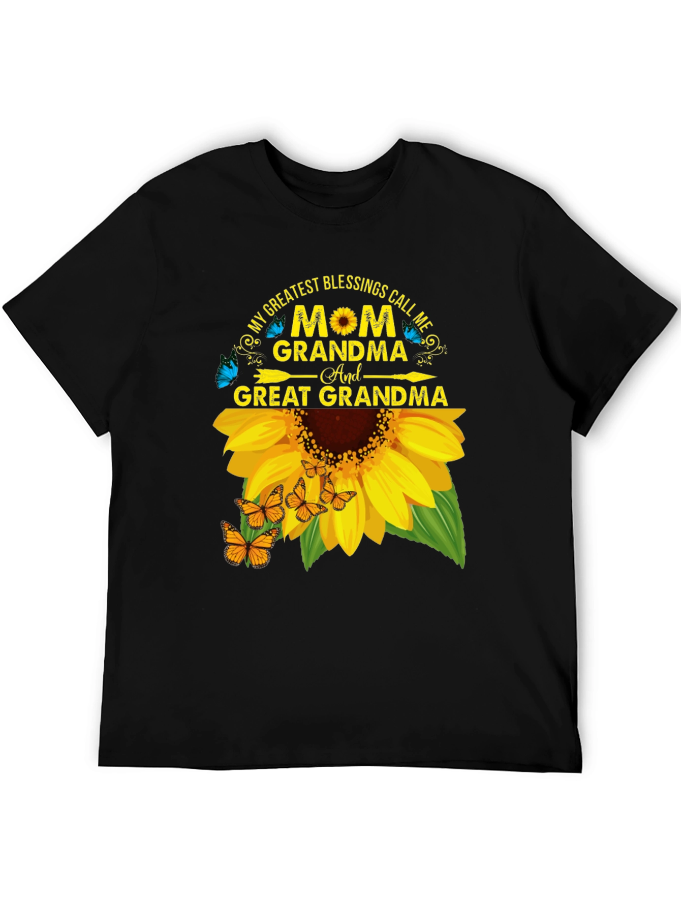 Mom Grandma Great Grandma Sunflower T-Shirt