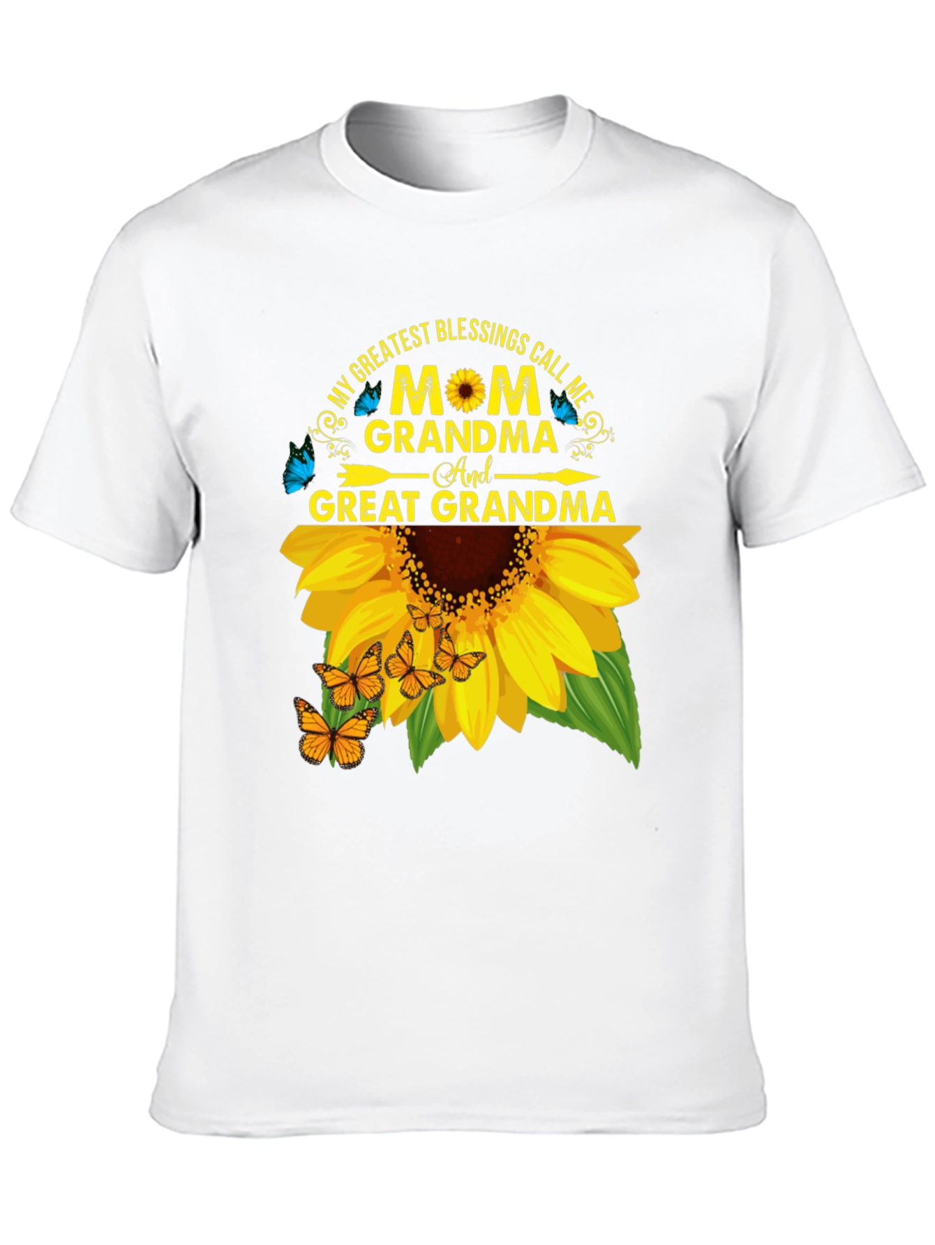 Mom Grandma Great Grandma Sunflower T-Shirt