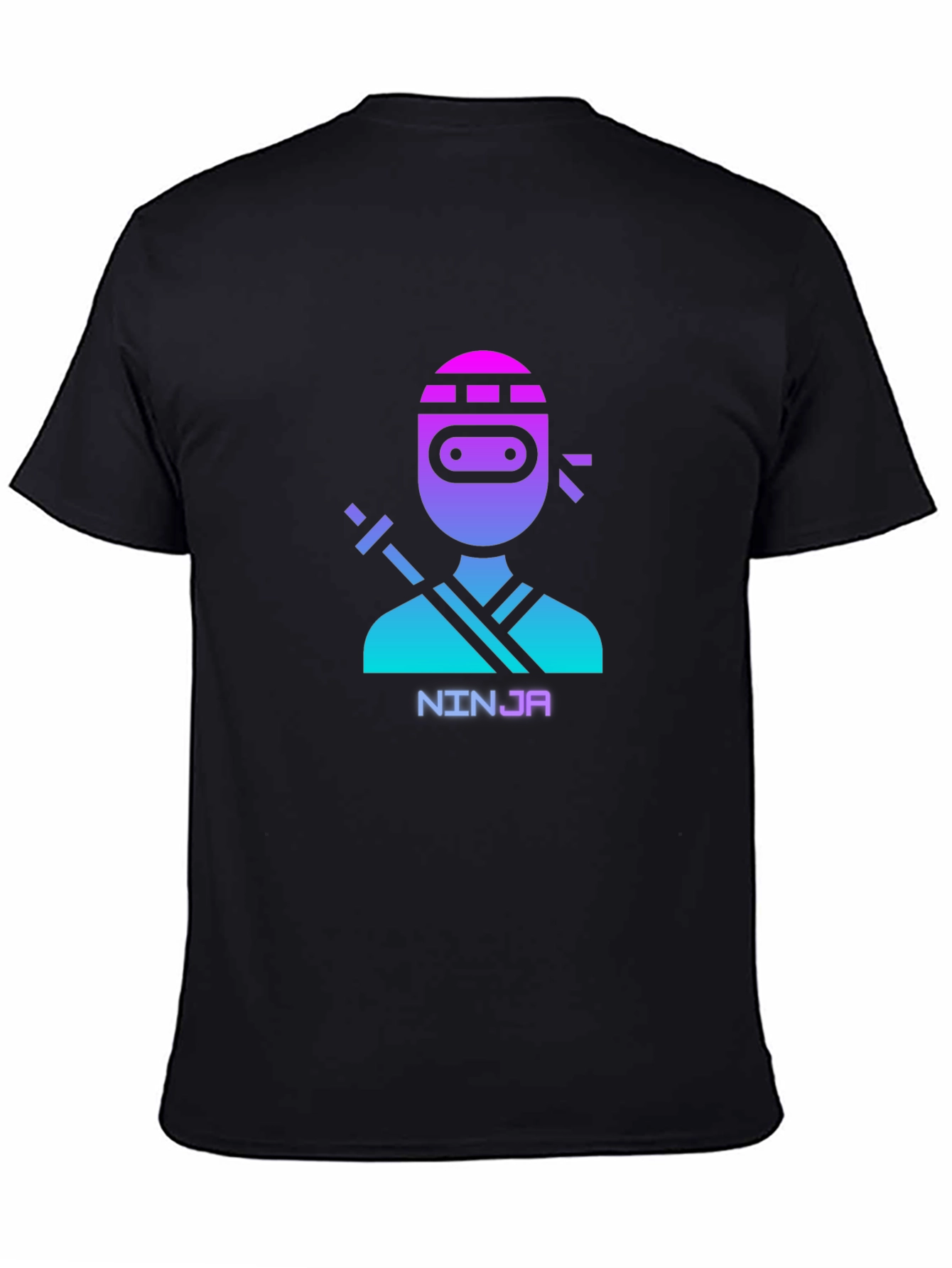 Ninja Graphic Tee - Black Cotton T-Shirt