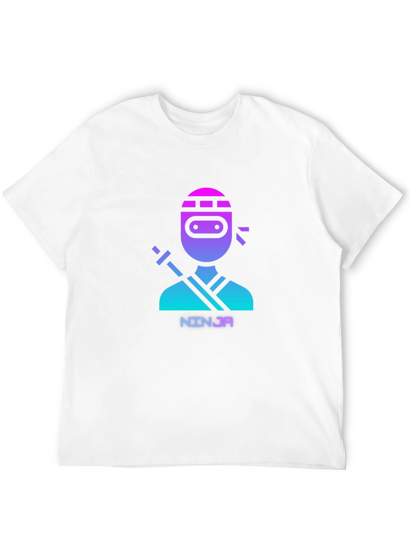 Ninja Graphic Tee - Black Cotton T-Shirt