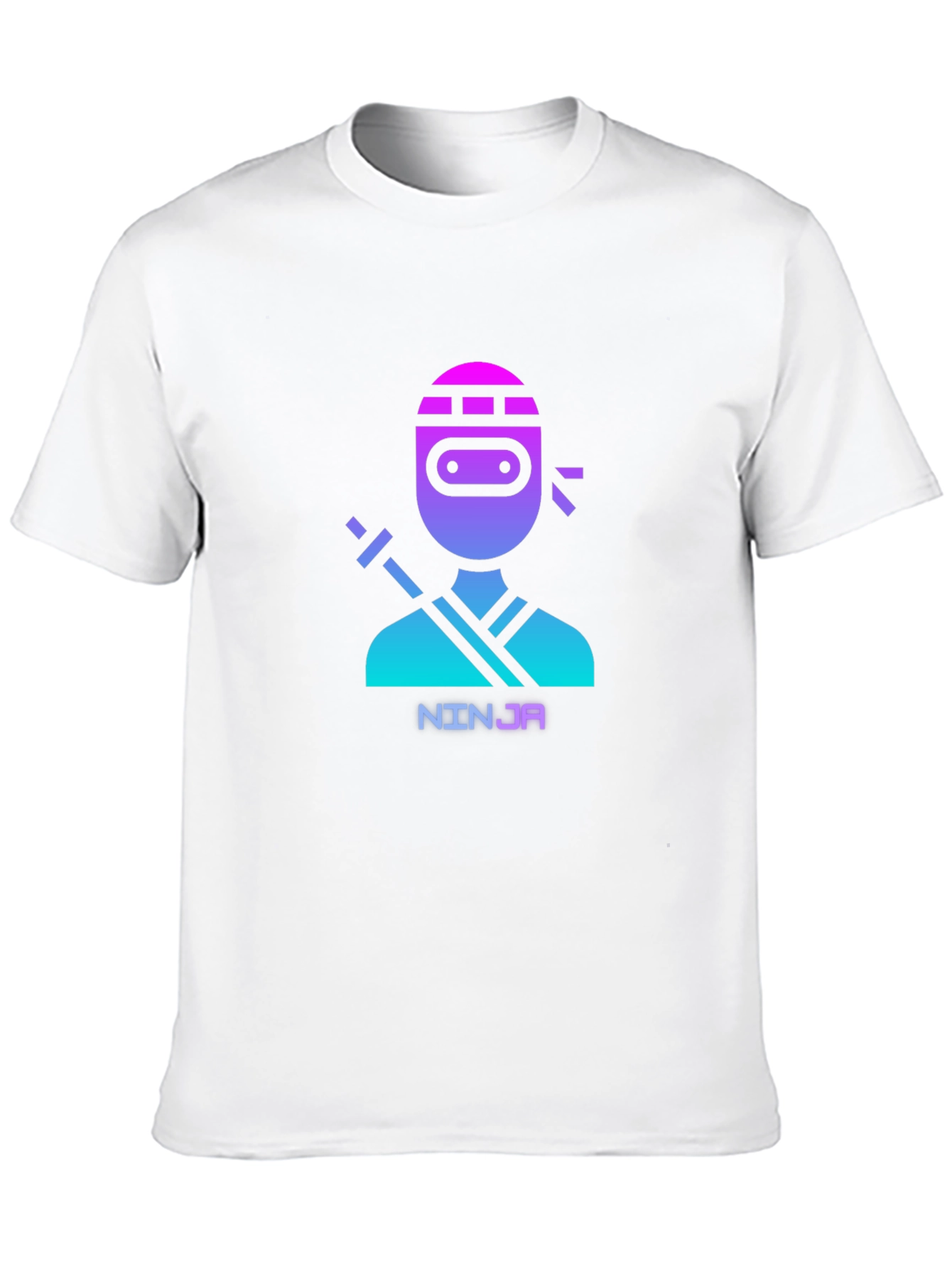 Ninja Graphic Tee - Black Cotton T-Shirt