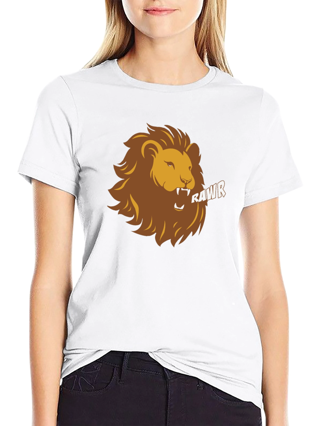 Roaring Lion Graphic Tee - Black Casual T-Shirt
